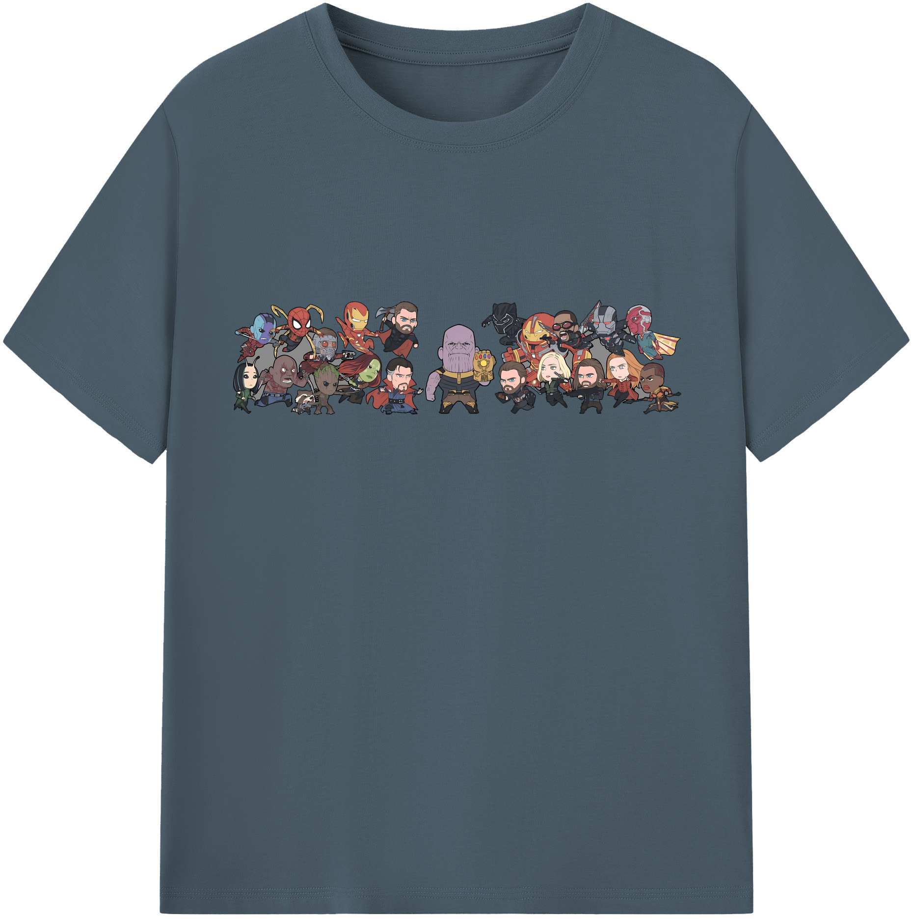 （画像用） アベンジャーズ The Avengers 綿100％半袖Tシャツ（フロントプリント）
